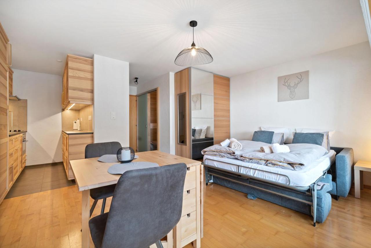 Charmant Studio Renove Situe Dans Les Bains D'Ovronnaz, Immeuble Les Sources 外观 照片
